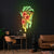 Adjustable Brightness USBPowered Skeleton Pizza Neon Sign